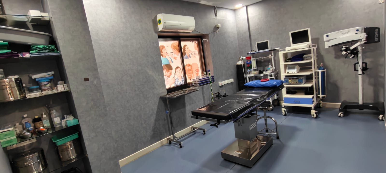 Wide view of the ENT operation theatre